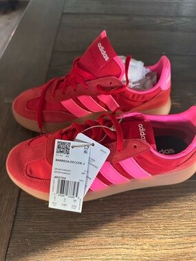 adidas Barreda Decode Child’s Sneakers in Red and Pink
